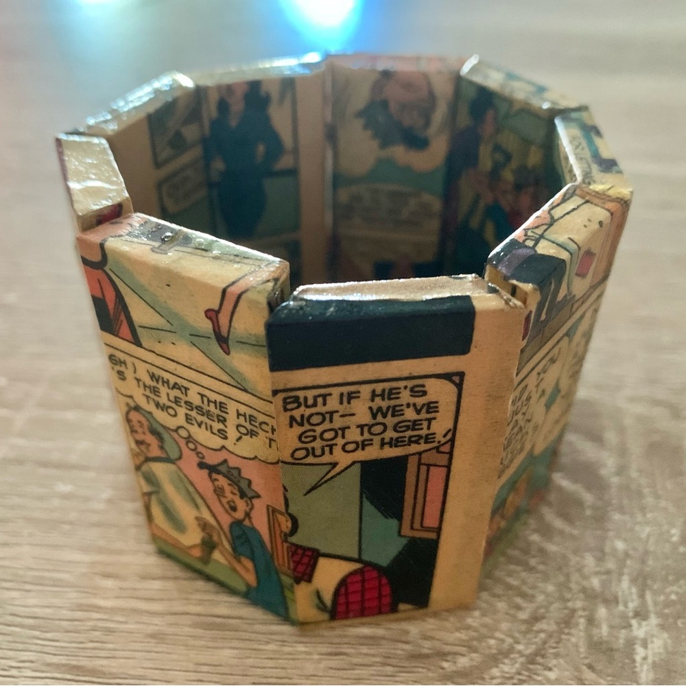 Novelty Comic Strip Cuff Bracelet